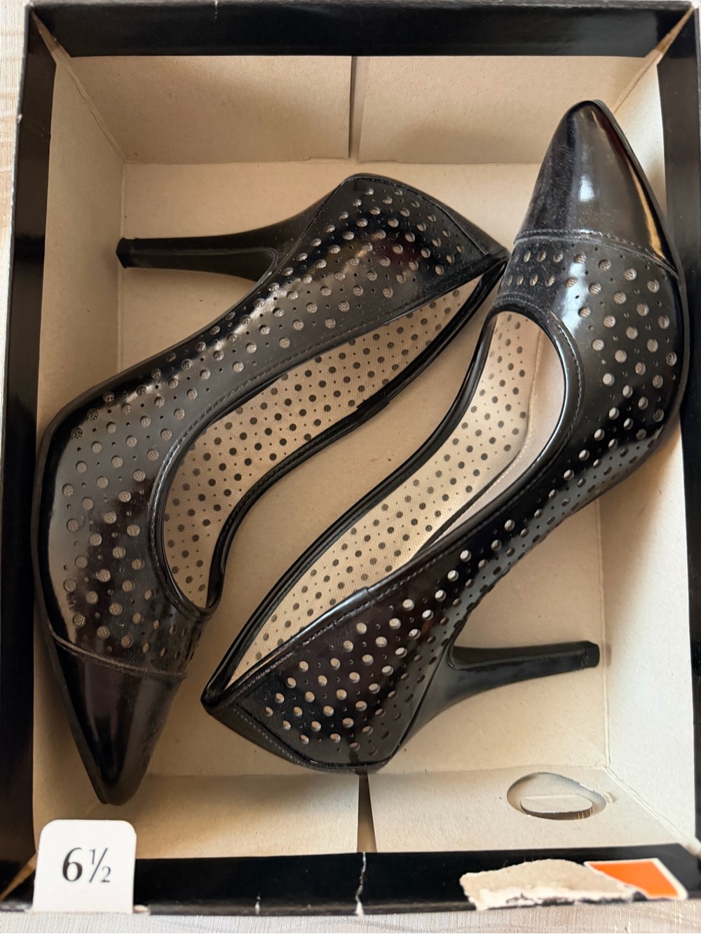 EUC Christian Siriano black heels. Size 6 1/2